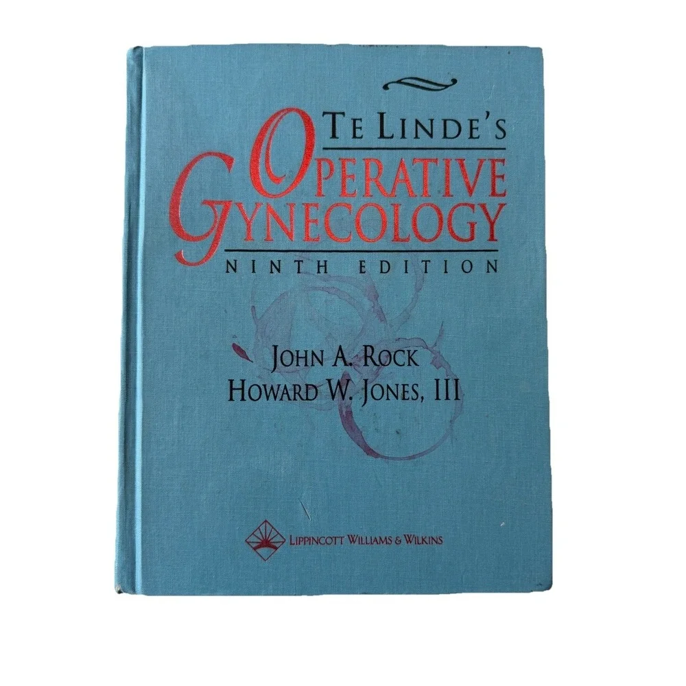 Te Linde's Operative Gynecology 9th Edition 2003 Hardcover Rock Jones MD